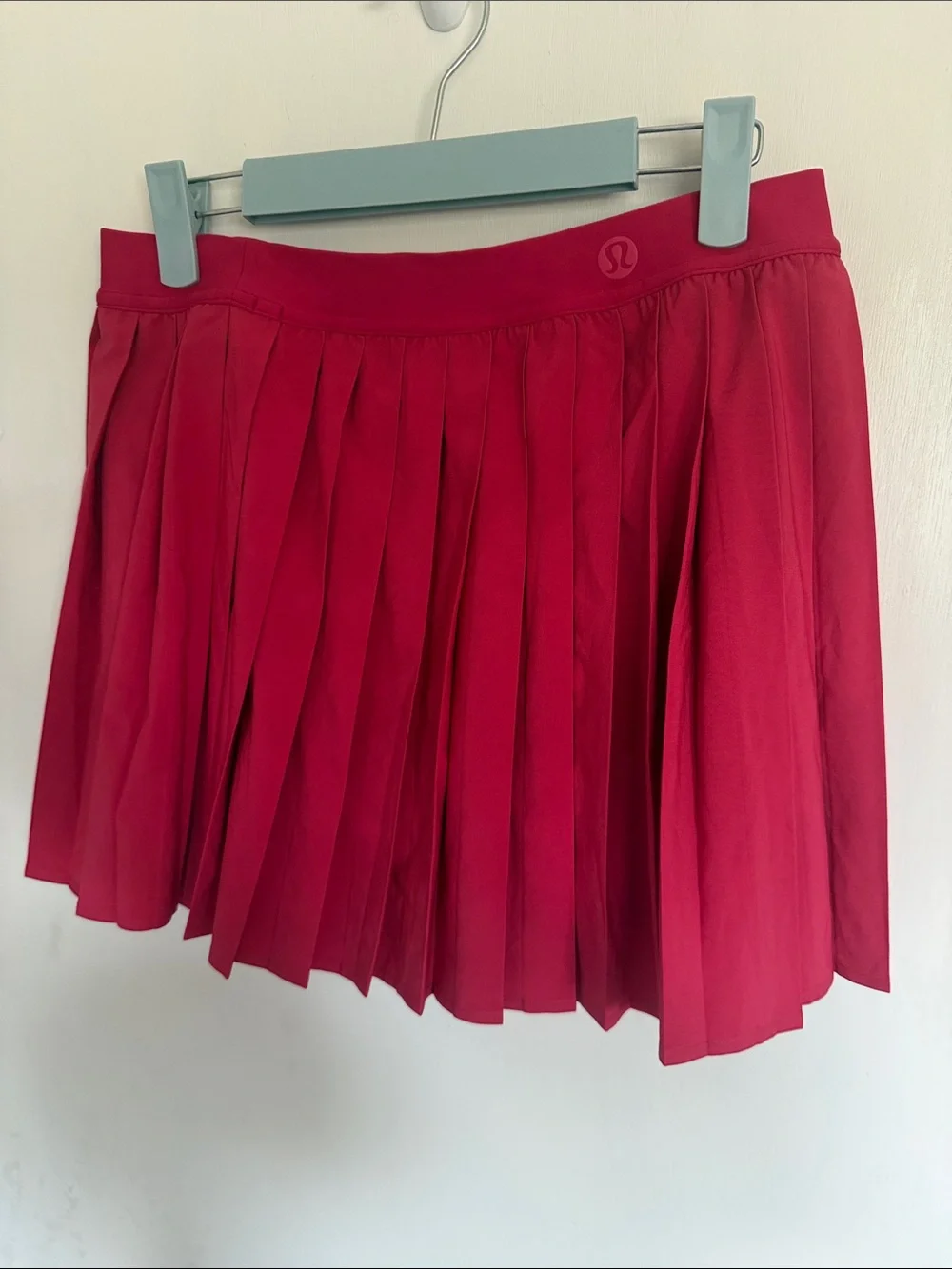 lululemon athletica Lipstick Pink Pleated Skater Skirt